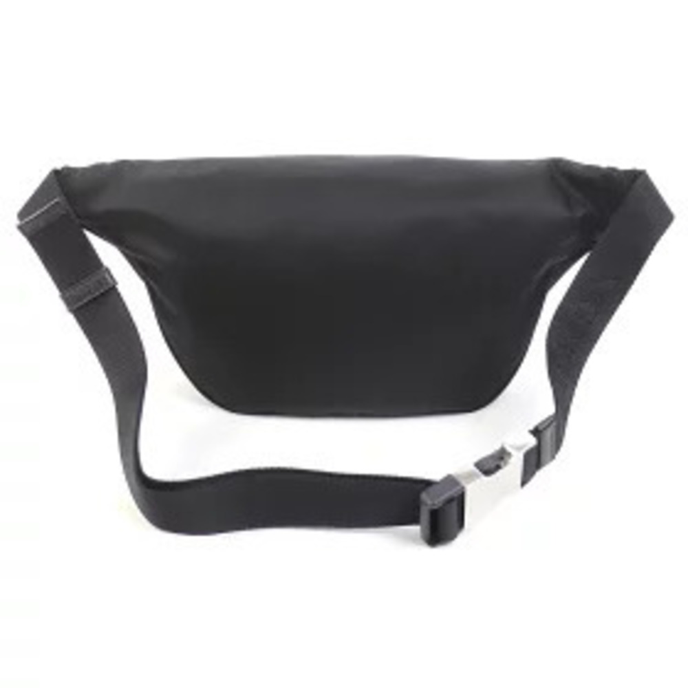 Prada Re Saffiano Leather Belt Bag Black Waist Crossbody Bum Sling Triangle - Picture 10 of 13